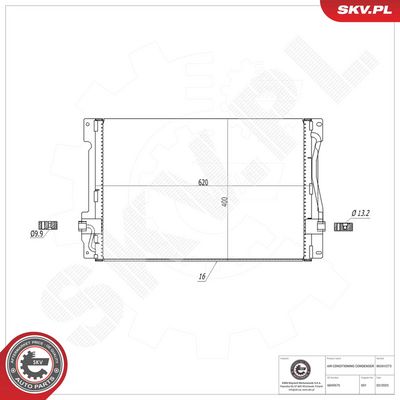 Конденсатор, кондиционер ESEN SKV 86SKV273