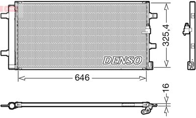Конденсатор, кондиционер DENSO DCN02041