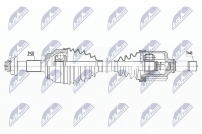 Приводной вал NTY NPW-FT-037