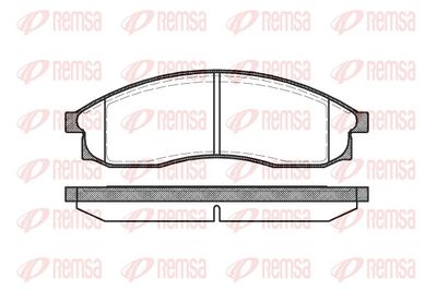 Комплект тормозных колодок, дисковый тормоз REMSA 0469.00