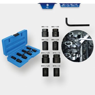 Nolauztu skrūvju izskrūvēšanas instruments KS TOOLS BT542000