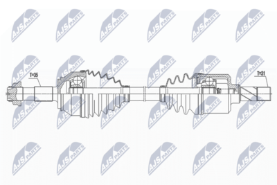 Приводной вал NTY NPW-FT-065