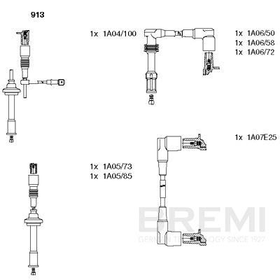 Augstsprieguma vadu komplekts BREMI 913