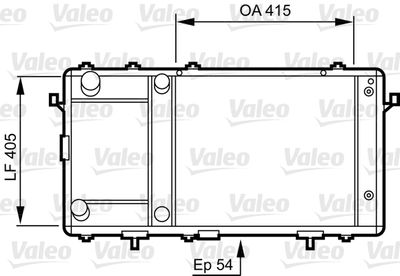 Radiators, Motora dzesēšanas sistēma VALEO 731491