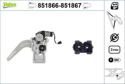 Стеклоподъемник VALEO 851866