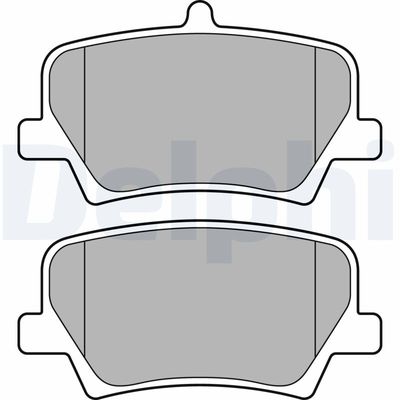 Bremžu uzliku kompl., Disku bremzes DELPHI LP3434