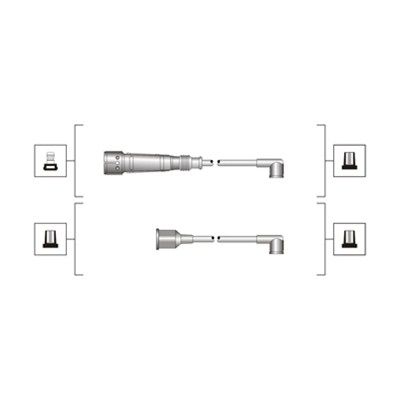 Augstsprieguma vadu komplekts MAGNETI MARELLI 941319170017