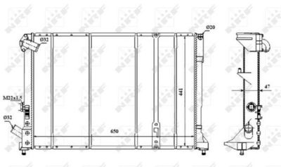 Radiators, Motora dzesēšanas sistēma NRF 58059