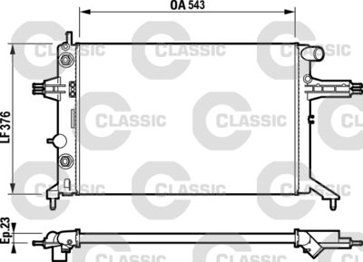 Radiators, Motora dzesēšanas sistēma VALEO 232724