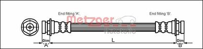 Тормозной шланг METZGER 4114754
