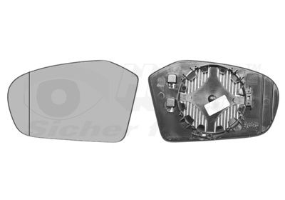 Spoguļstikls, Ārējais atpakaļskata spogulis VAN WEZEL 3017837