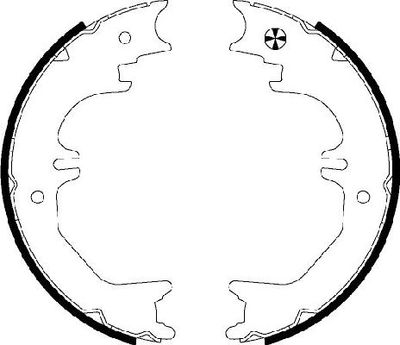 Bremžu loku kompl., Stāvbremze TEXTAR 91066200