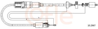 Трос, управление сцеплением COFLE 92.10.2967