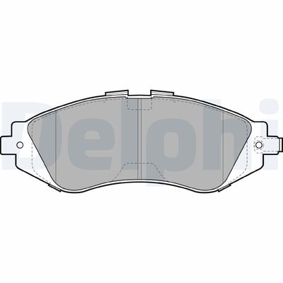 Комплект тормозных колодок, дисковый тормоз DELPHI LP1304
