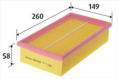 Воздушный фильтр VALEO 585555