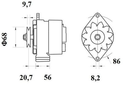 Ģenerators MAHLE MG 219