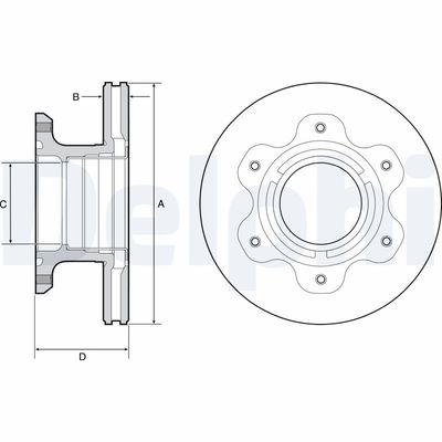 Bremžu diski DELPHI BG9227