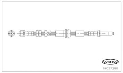 Bremžu šļūtene CORTECO 19037288