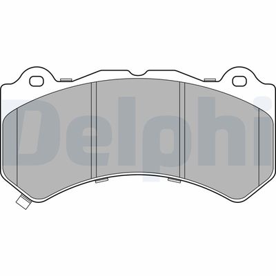 Комплект тормозных колодок, дисковый тормоз DELPHI LP3154