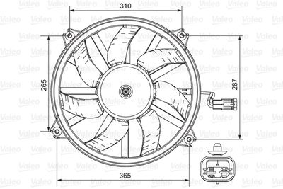 Ventilators, Motora dzesēšanas sistēma VALEO 696850