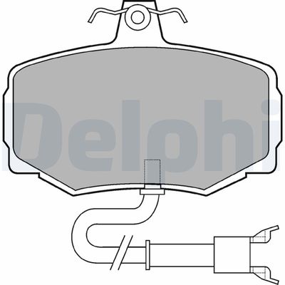 Bremžu uzliku kompl., Disku bremzes DELPHI LP600