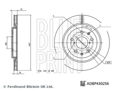 Bremžu diski BLUE PRINT ADBP430256