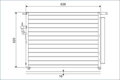 Конденсатор, кондиционер VALEO 822603