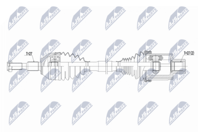 półoś napędowa NTY NPW-FR-221