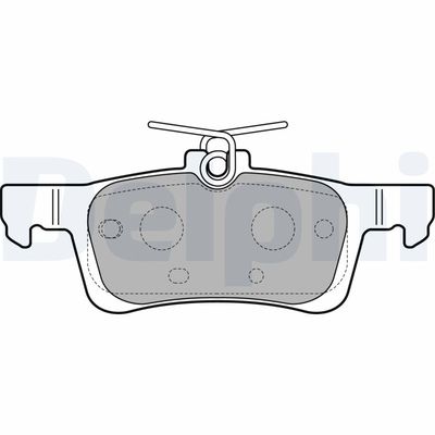Комплект тормозных колодок, дисковый тормоз DELPHI LP2503