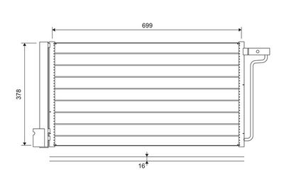 Конденсатор, кондиционер VALEO 822727