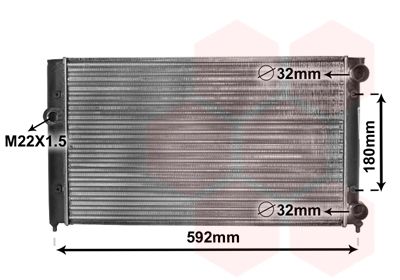 Radiators, Motora dzesēšanas sistēma VAN WEZEL 58002099