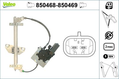 Стеклоподъемник VALEO 850468