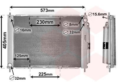 Radiators, Motora dzesēšanas sistēma VAN WEZEL 4300M500