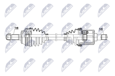 Piedziņas vārpsta NTY NPW-LR-037