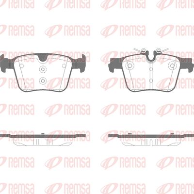 Bremžu uzliku kompl., Disku bremzes REMSA 1516.05
