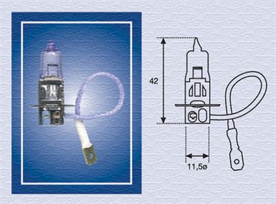 Kvēlspuldze, Miglas lukturis MAGNETI MARELLI 002554100000