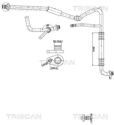 Augst-/Zemspiediena cauruļvads, Gaisa kond. sist. TRISCAN 9010 28069