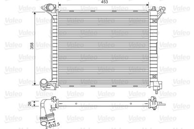Radiators, Motora dzesēšanas sistēma VALEO 734329