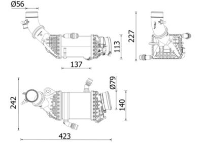 Интеркулер MAHLE CI 658 000P
