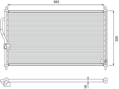 Конденсатор, кондиционер VALEO 818070