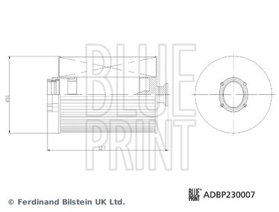 Degvielas filtrs BLUE PRINT ADBP230007