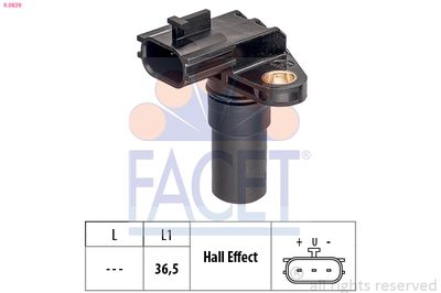 Sensors, motora apgriezienu skaits FACET 9.0839