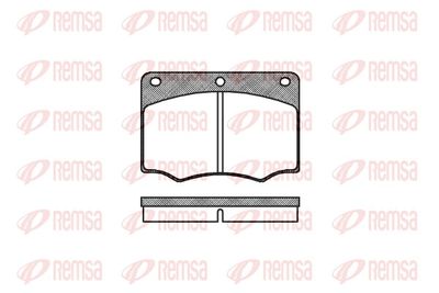 Bremžu uzliku kompl., Disku bremzes REMSA 0064.00