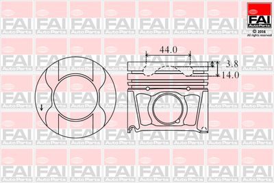 Поршень FAI AutoParts PK15-000