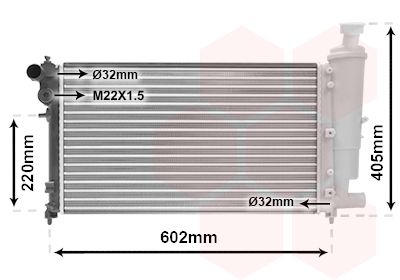 Radiators, Motora dzesēšanas sistēma VAN WEZEL 09002118