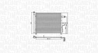 Конденсатор, кондиционер MAGNETI MARELLI 350203954000