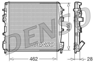 Radiators, Motora dzesēšanas sistēma DENSO DRM23018
