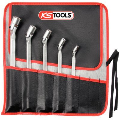 Divpusējo uzgriežņu atslēgu ar šarnīru komlpekts KS TOOLS 517.0340