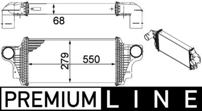 Интеркулер MAHLE CI 239 000P