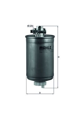 Топливный фильтр MAHLE KL 180